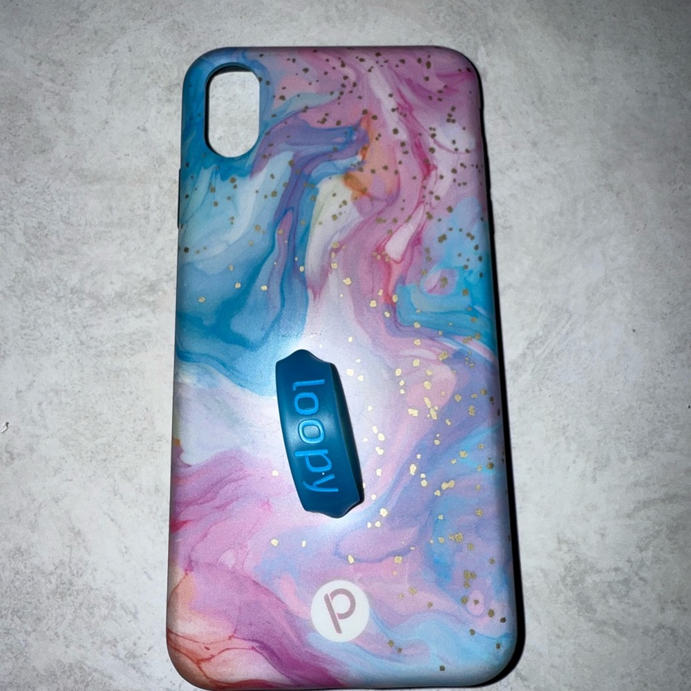 Loopy Case Pink and Blue Swirl Phone Case original 6.5